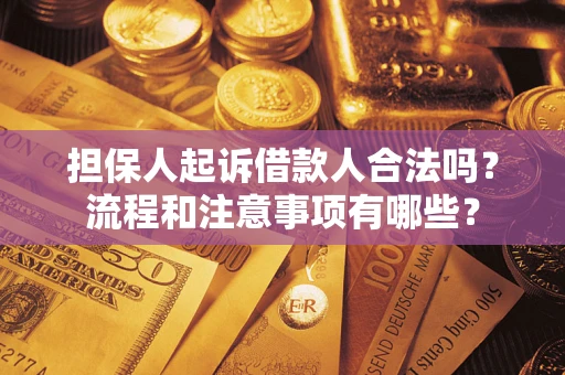 北京担保人起诉借款人合法吗？流程和注意事项有哪些？