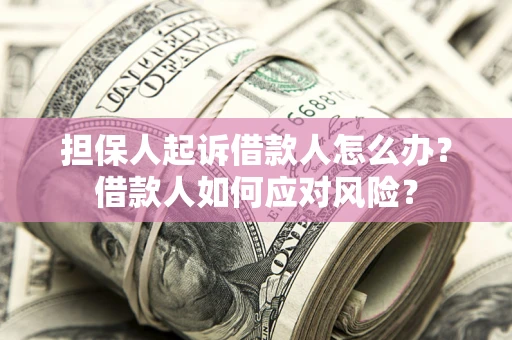 北京担保人起诉借款人怎么办？借款人如何应对风险？