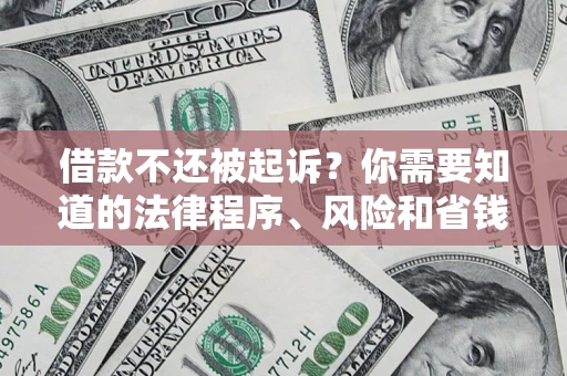 北京借款不还被起诉？你需要知道的法律程序、风险和省钱技巧